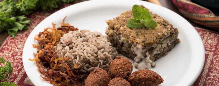 Quibe vegano_ mijadra e falafel